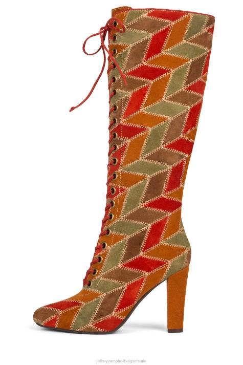 vrouwen Jeffrey Campbell epoque-pw neutraal suède multi V2LZ822 laarzen van knie tot dij