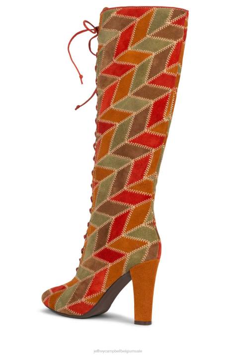 vrouwen Jeffrey Campbell epoque-pw neutraal suède multi V2LZ822 laarzen van knie tot dij