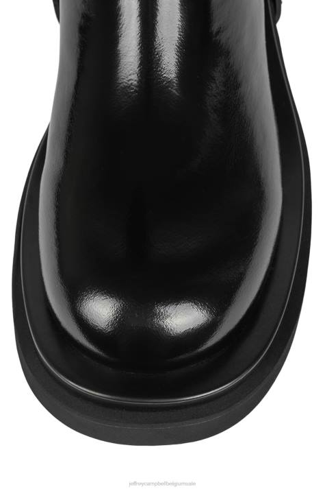 vrouwen Jeffrey Campbell fries zwarte doos bruine doos V2LZ796 laarzen van knie tot dij