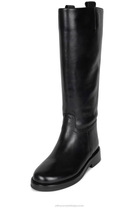 vrouwen Jeffrey Campbell friese-l zwart V2LZ759 laarzen van knie tot dij