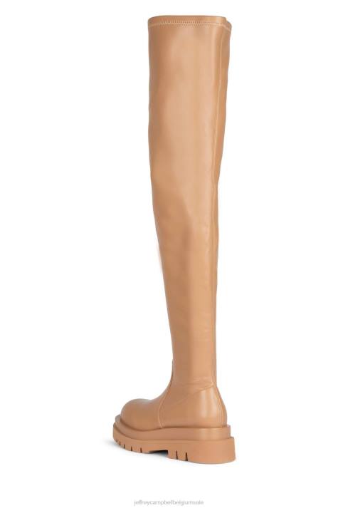 vrouwen Jeffrey Campbell getankt-ok natuurlijk natuurlijk V2LZ812 laarzen van knie tot dij