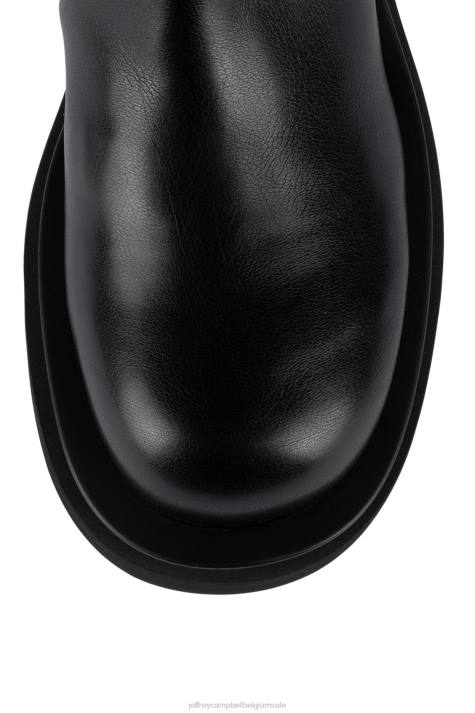 vrouwen Jeffrey Campbell getankt-ok zwart V2LZ814 laarzen van knie tot dij