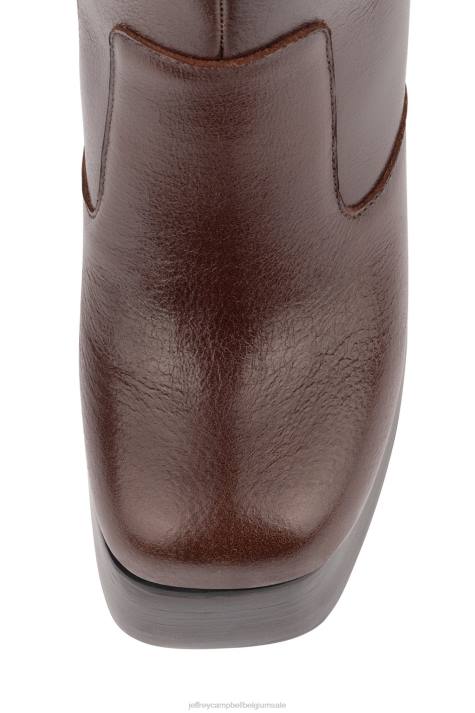 vrouwen Jeffrey Campbell hoi, Joe bruin V2LZ883 laarzen van knie tot dij