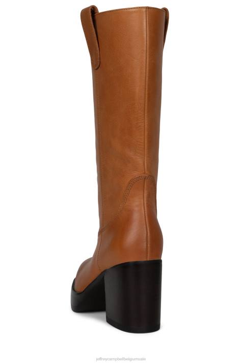 vrouwen Jeffrey Campbell kar bruinen V2LZ755 laarzen van knie tot dij