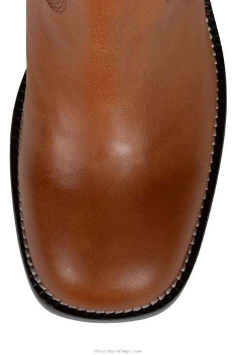 vrouwen Jeffrey Campbell kar bruinen V2LZ755 laarzen van knie tot dij