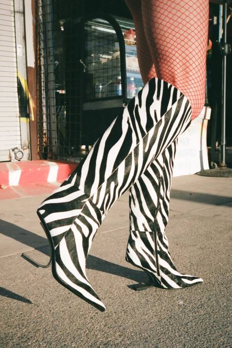 vrouwen Jeffrey Campbell kompas-kh zwart wit zebra zwart V2LZ697 laarzen van knie tot dij
