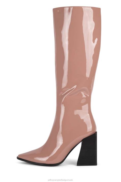 vrouwen Jeffrey Campbell lasiren-kh stoffig blush-patent V2LZ725 laarzen van knie tot dij