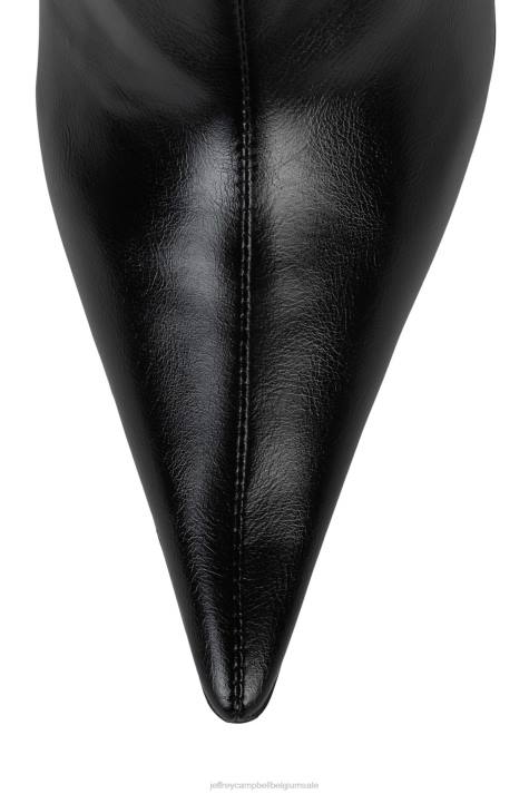 vrouwen Jeffrey Campbell lieverds zwart V2LZ680 laarzen van knie tot dij