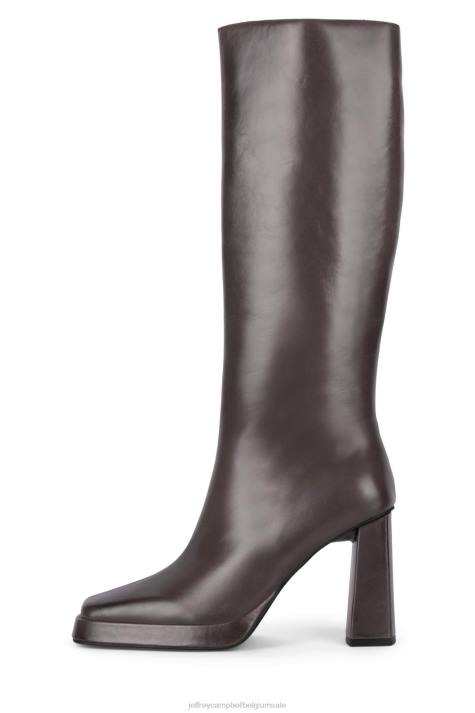 vrouwen Jeffrey Campbell maximaal grijs V2LZ708 laarzen van knie tot dij