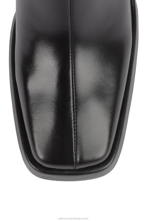 vrouwen Jeffrey Campbell maximaal zwart V2LZ698 laarzen van knie tot dij
