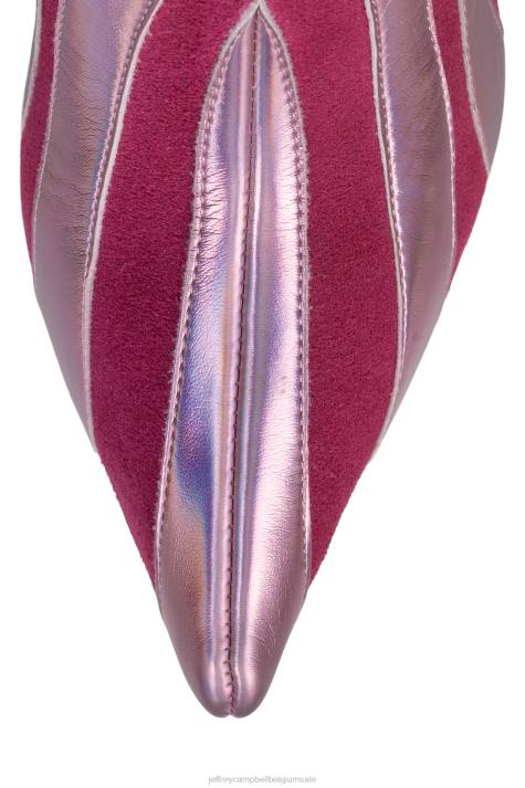vrouwen Jeffrey Campbell ongetemd fuchsia suède fuchsia multi V2LZ849 laarzen van knie tot dij