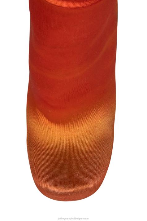 vrouwen Jeffrey Campbell pantalons oranje zonsondergang V2LZ885 laarzen van knie tot dij