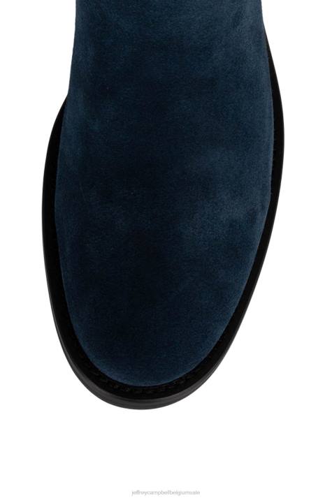 vrouwen Jeffrey Campbell rijden marine suède V2LZ731 laarzen van knie tot dij