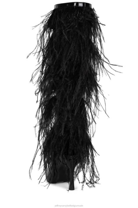 vrouwen Jeffrey Campbell shake-ya zwart lak multi V2LZ794 laarzen van knie tot dij