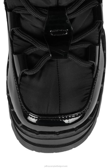 vrouwen Jeffrey Campbell snowies-ok zwart V2LZ716 laarzen van knie tot dij