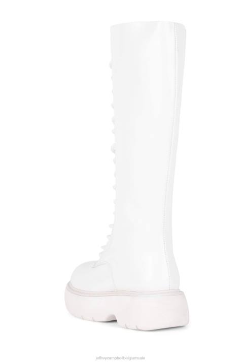vrouwen Jeffrey Campbell spionage-lu witte doos wit V2LZ728 laarzen van knie tot dij
