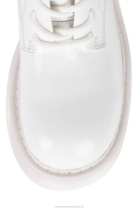 vrouwen Jeffrey Campbell spionage-lu witte doos wit V2LZ728 laarzen van knie tot dij