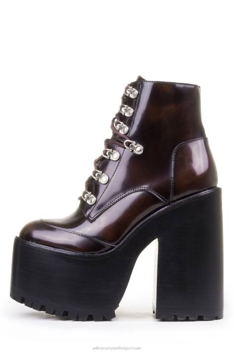 vrouwen Jeffrey Campbell fernrots wijnkist V2LZ1233 platform boot