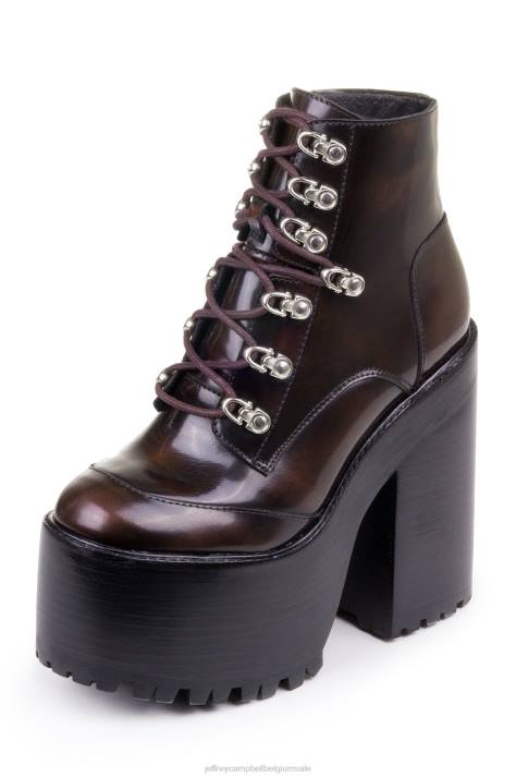 vrouwen Jeffrey Campbell fernrots wijnkist V2LZ1233 platform boot
