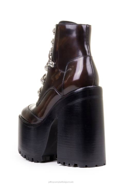 vrouwen Jeffrey Campbell fernrots wijnkist V2LZ1233 platform boot