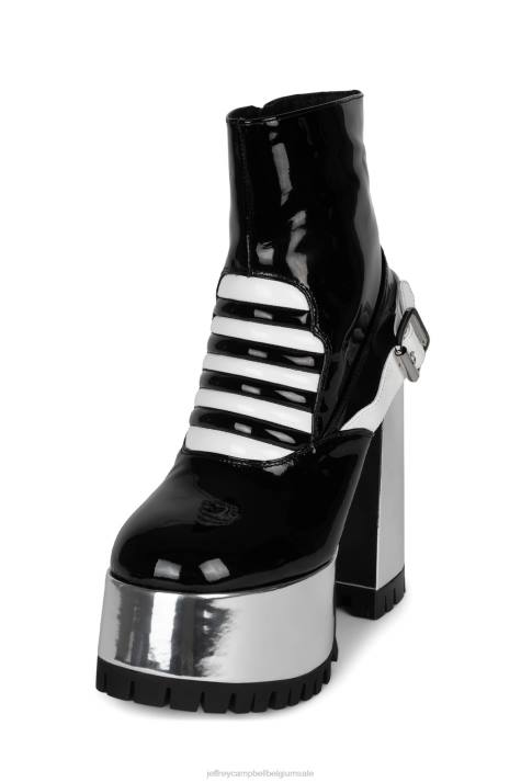 vrouwen Jeffrey Campbell galactië zwart lak multi V2LZ1232 platform boot