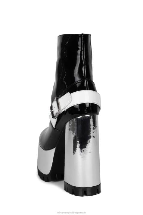 vrouwen Jeffrey Campbell galactië zwart lak multi V2LZ1232 platform boot