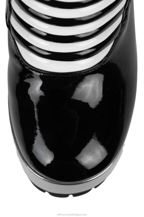 vrouwen Jeffrey Campbell galactië zwart lak multi V2LZ1232 platform boot