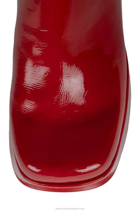 vrouwen Jeffrey Campbell gehyped rood patent V2LZ1235 platform boot
