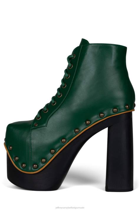 vrouwen Jeffrey Campbell gigantlita groen Geel V2LZ1230 platform boot