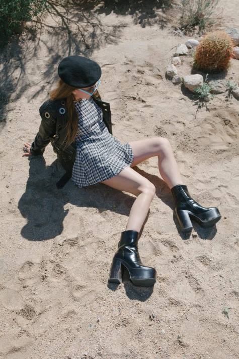 vrouwen Jeffrey Campbell mexicaans bruin V2LZ1237 platform boot