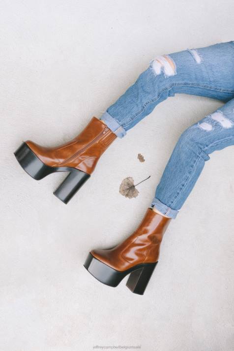 vrouwen Jeffrey Campbell mexicaans bruinen V2LZ1239 platform boot