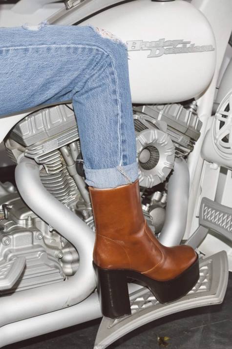 vrouwen Jeffrey Campbell mexicaans bruinen V2LZ1239 platform boot