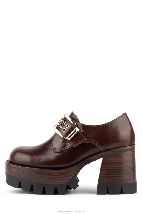 vrouwen Jeffrey Campbell mislukking bruin V2LZ902 platform boot