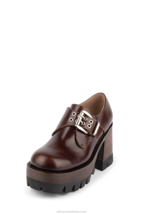 vrouwen Jeffrey Campbell mislukking bruin V2LZ902 platform boot