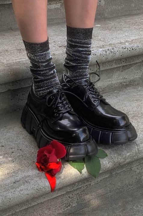 vrouwen Jeffrey Campbell schuit zwarte doos V2LZ1225 platform boot