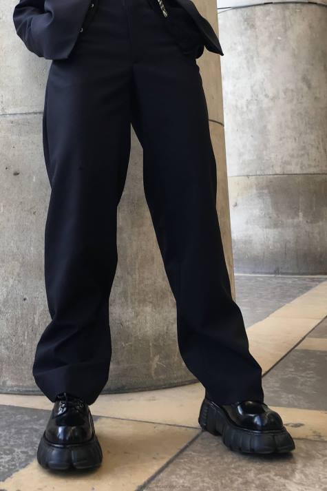 vrouwen Jeffrey Campbell stampen zwarte doos V2LZ1228 platform boot