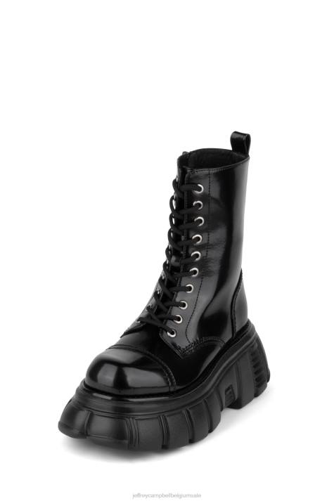 vrouwen Jeffrey Campbell stampen zwarte doos V2LZ1228 platform boot