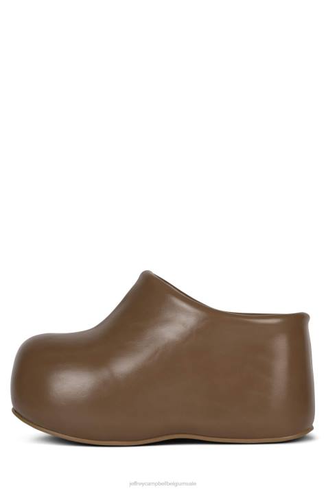 vrouwen Jeffrey Campbell verstoppen donker naturel V2LZ84 platform boot