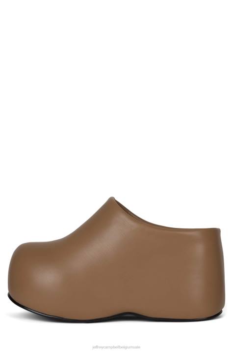 vrouwen Jeffrey Campbell verstoppen lichtbruin V2LZ8 platform boot