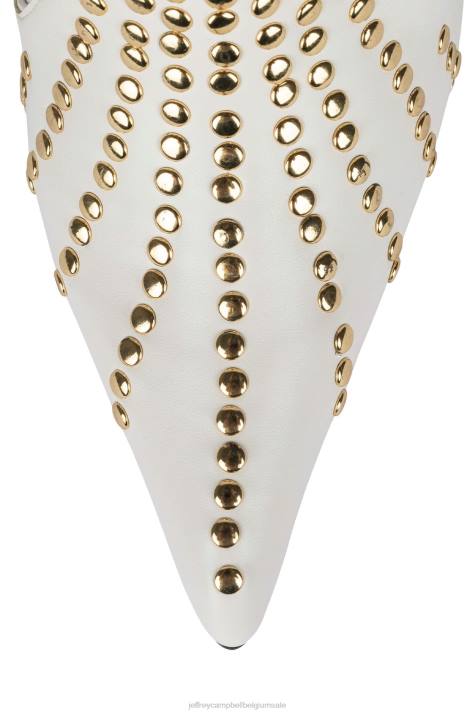 vrouwen Jeffrey Campbell bezaaid wit goud V2LZ905 westerse laarzen