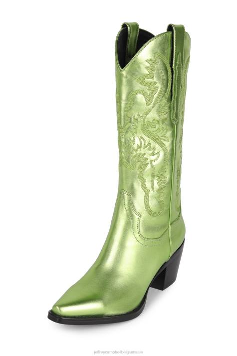 vrouwen Jeffrey Campbell dolk groen metaalachtig V2LZ907 westerse laarzen