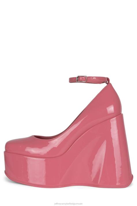 vrouwen Jeffrey Campbell Yazmin roze patent V2LZ1276 platform pomp