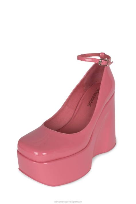 vrouwen Jeffrey Campbell Yazmin roze patent V2LZ1276 platform pomp