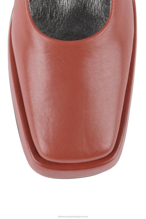 vrouwen Jeffrey Campbell afgestompt Roest V2LZ1285 platform pomp