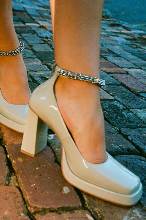 vrouwen Jeffrey Campbell afgestompt-ch grijs patent V2LZ1312 platform pomp