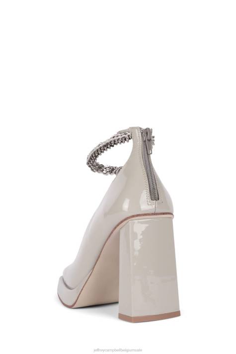 vrouwen Jeffrey Campbell afgestompt-ch grijs patent V2LZ1312 platform pomp