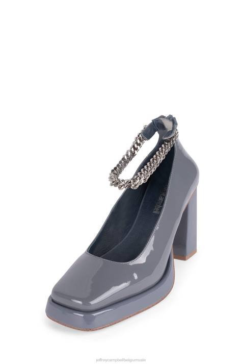 vrouwen Jeffrey Campbell afgestompt-ch stoffig marine patent V2LZ1283 platform pomp
