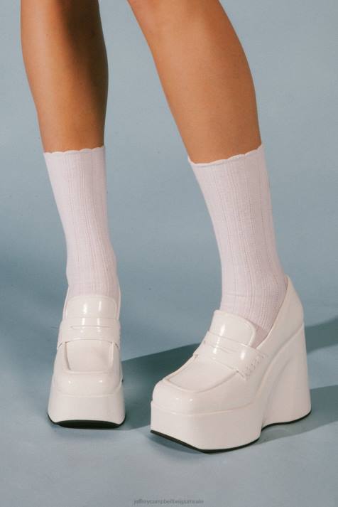 vrouwen Jeffrey Campbell blok patent op ijscrinkle V2LZ1267 platform pomp