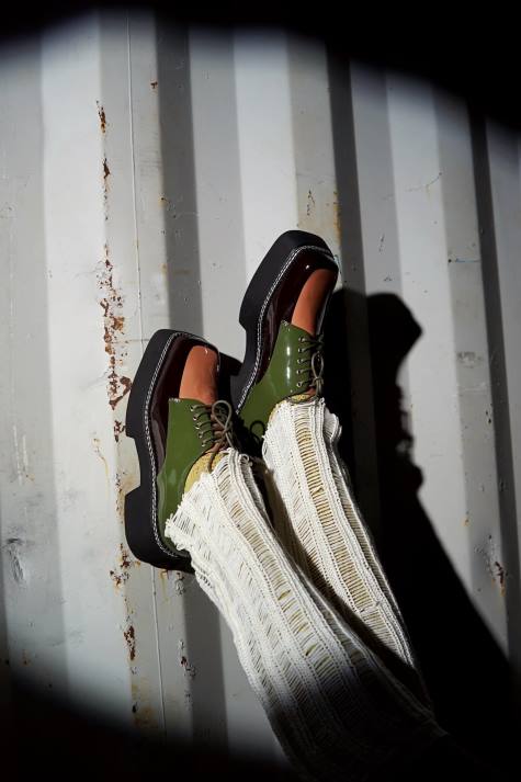 vrouwen Jeffrey Campbell boek bruinbruin multi V2LZ1260 platform pomp