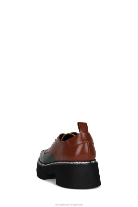 vrouwen Jeffrey Campbell boek groene mosterd multi V2LZ1261 platform pomp